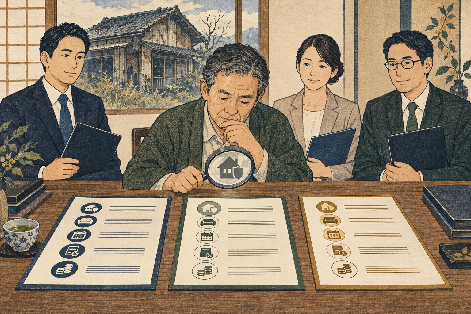 訳あり物件の買取候補を手取りと契約条件で比較する所有者