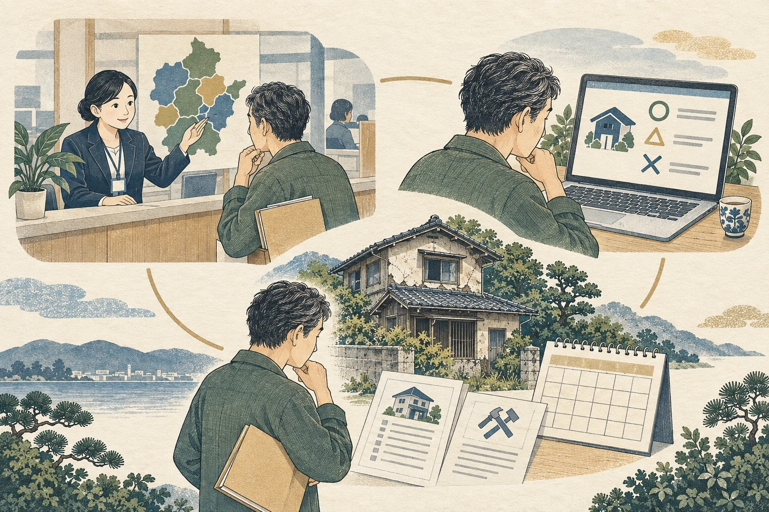 空き家所在地と工事目的から自治体の支援制度を探す所有者