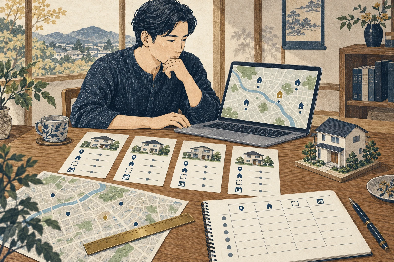 自宅と条件の近い取引事例を公的データから選ぶ売主