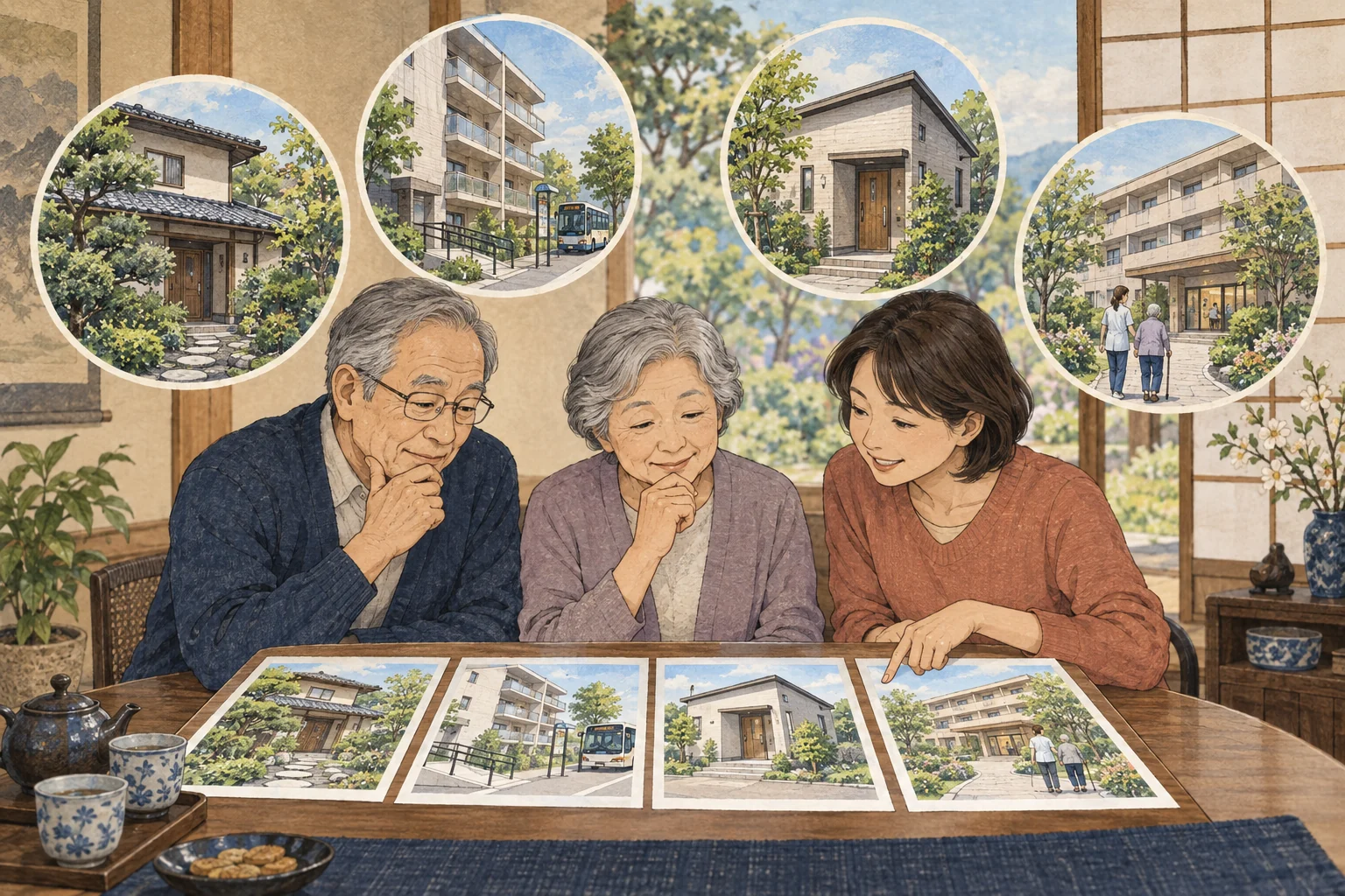 老後の住まいを移動しやすさと管理と費用で比べる人